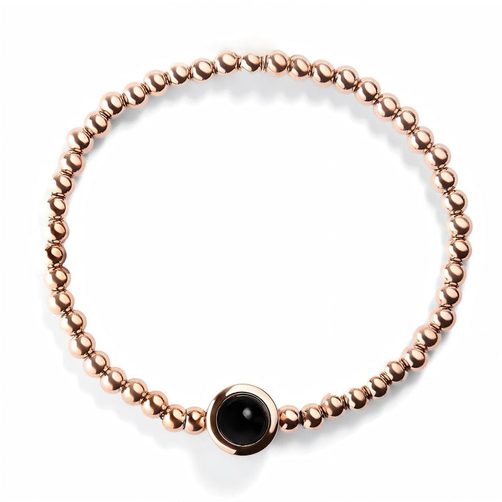 Personalized Bead Stretch Photo Bracelet