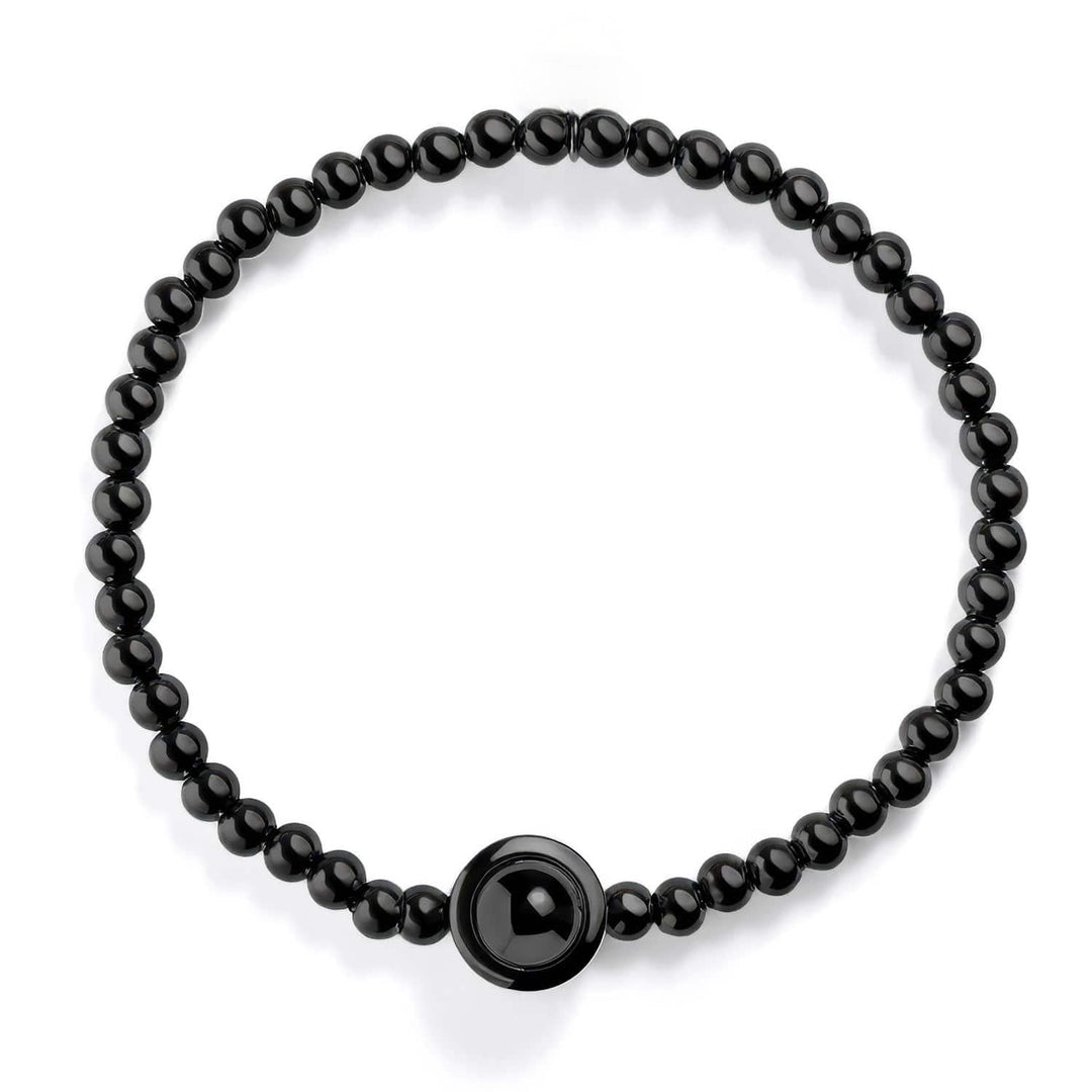 Personalized Bead Stretch Photo Bracelet