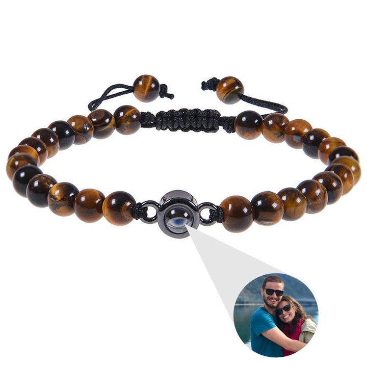Personalized Beaded Photo Bracelet