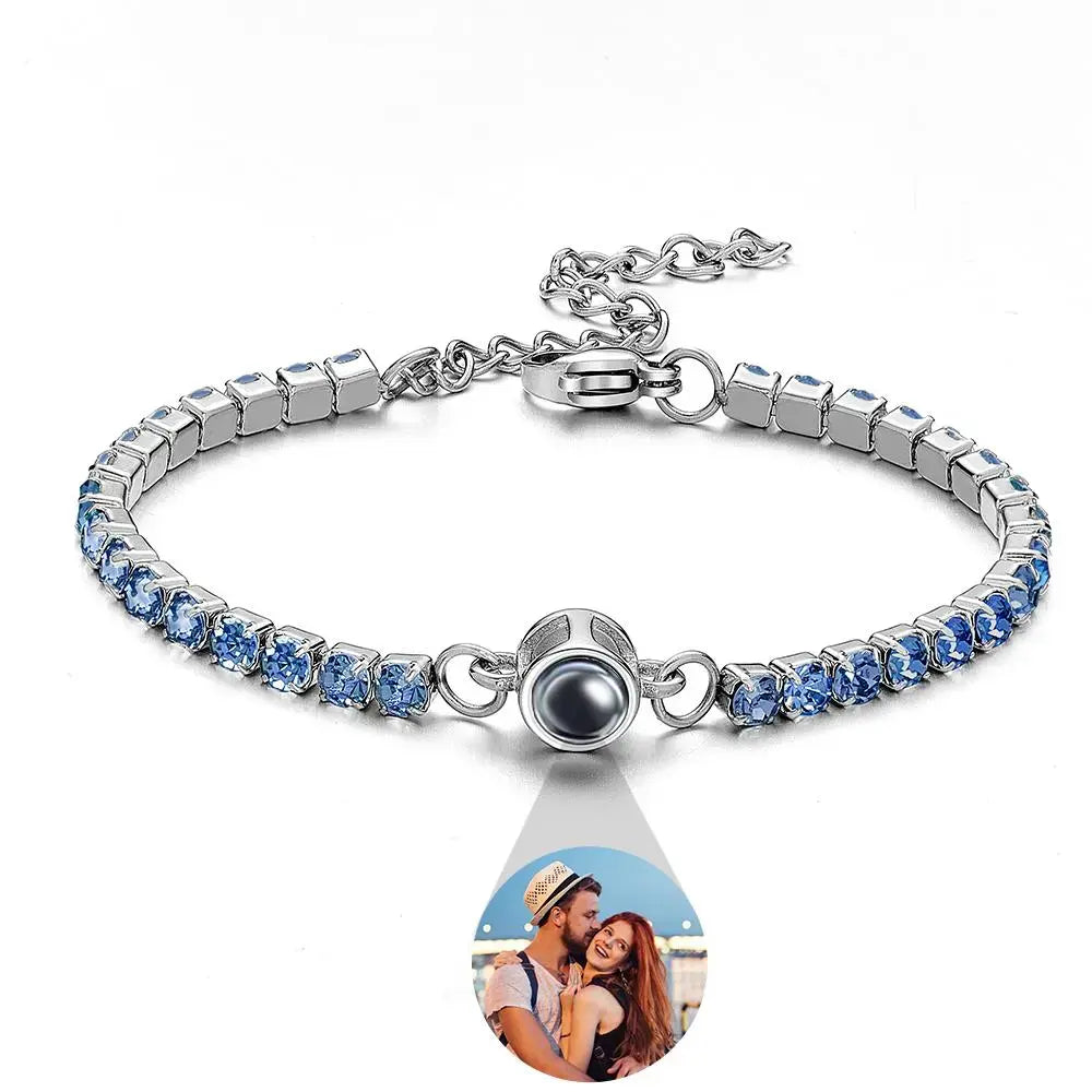 Personalized Photo Tennis Bracelet