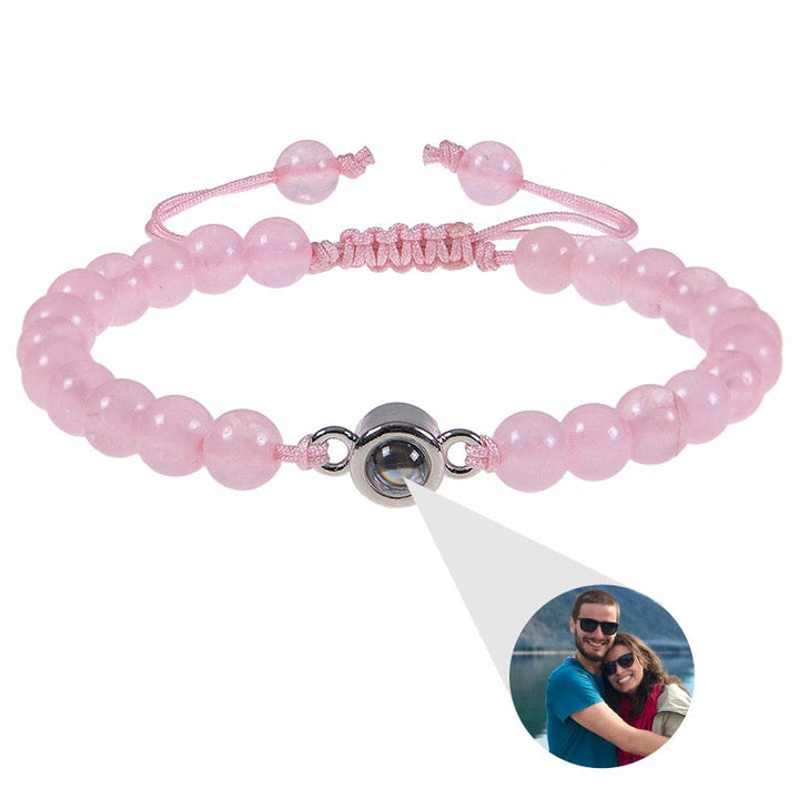 Personalized Beaded Photo Bracelet