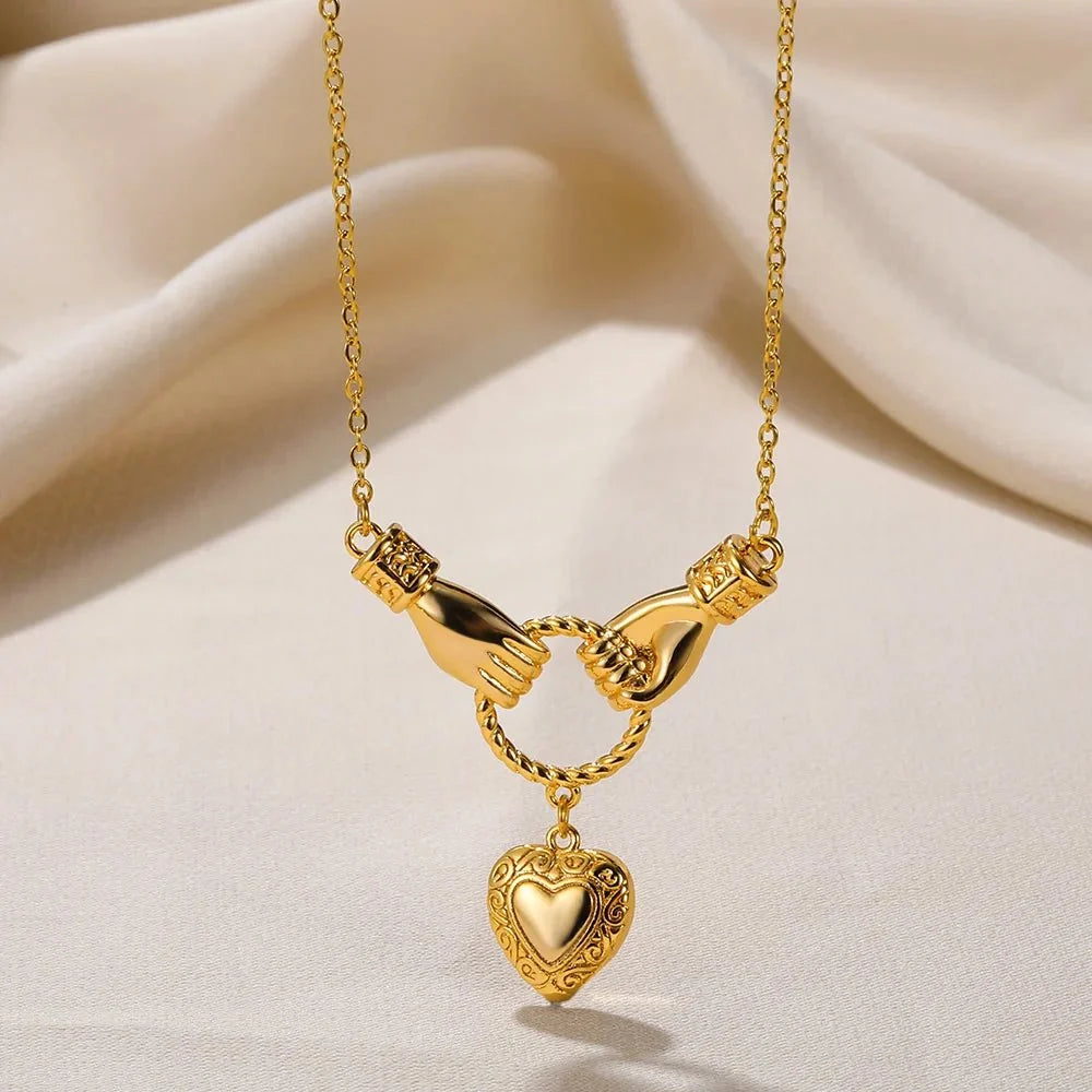 Dainty Holding Onto Love Necklace