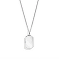 Engravable Dog Tag Locket Necklace