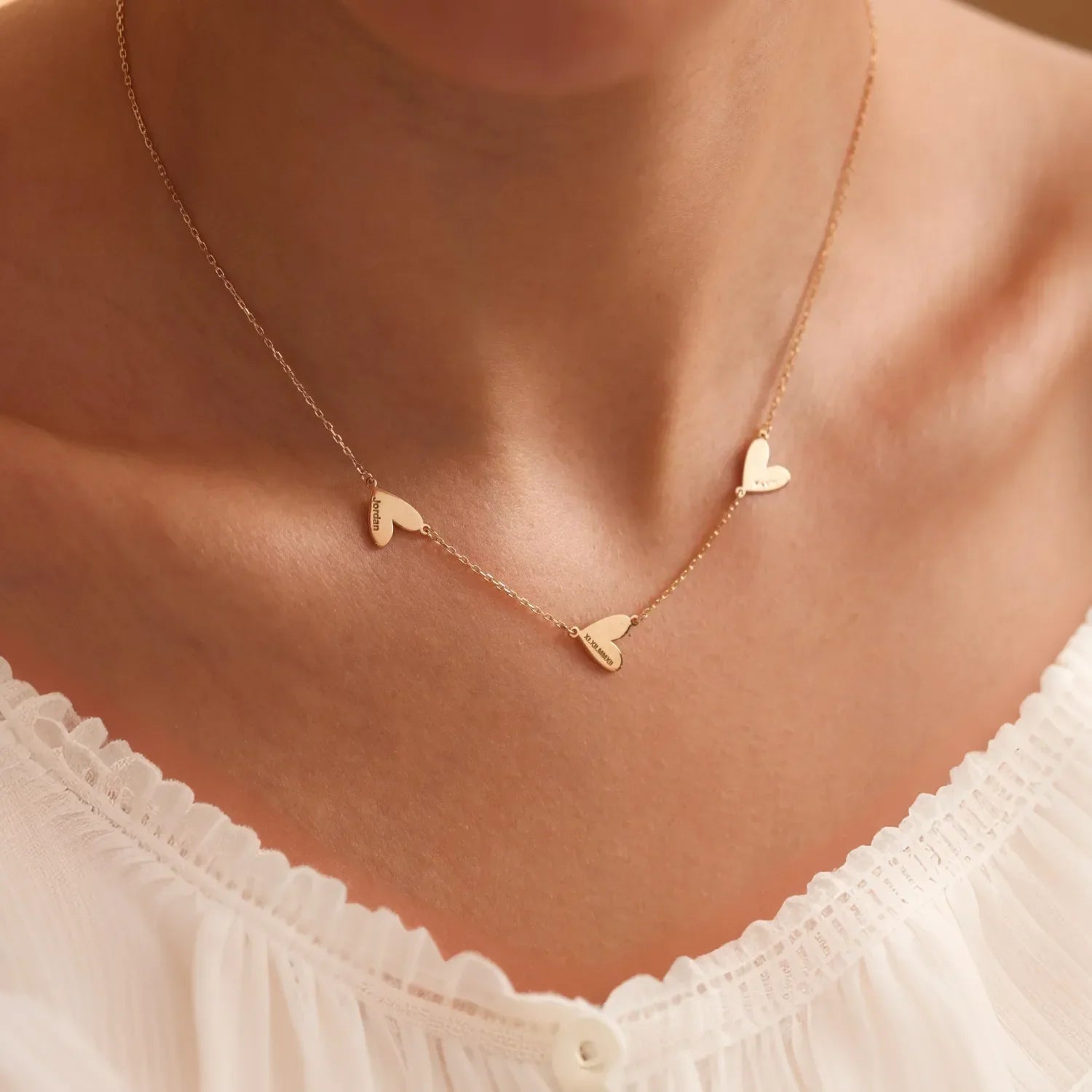 Custom Engraved Heart Necklace
