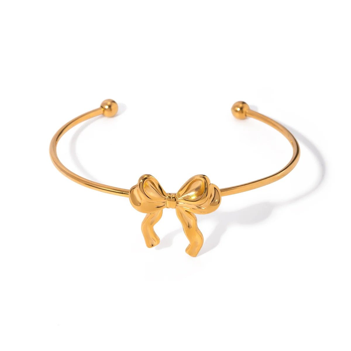 Kobiece bransoletki typu cuff z kokardkami