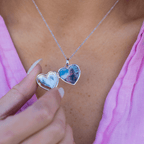 Personalized Heart Locket Necklace
