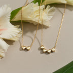Personalized 3D Heart Initial Necklace