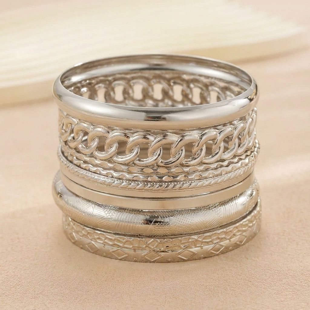 Lot de 10 bracelets épais assortis, 14k