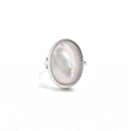 Personalized Mother of Pearl Locket Ring
