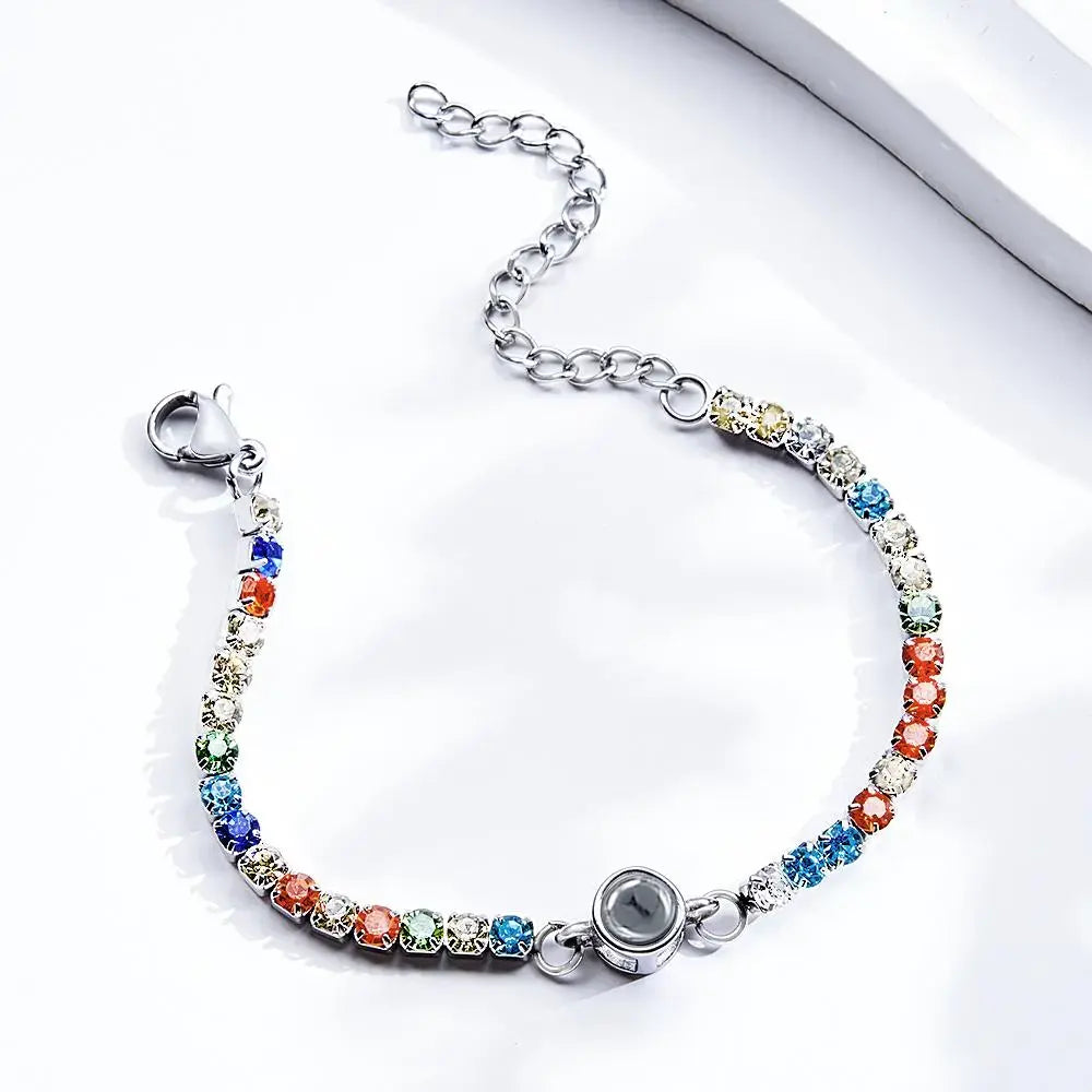 Personalized Photo Tennis Bracelet