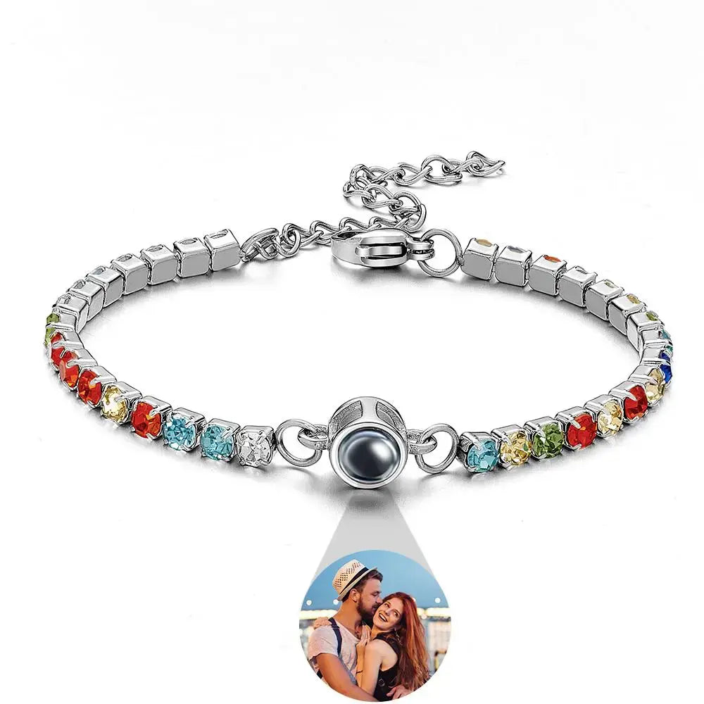 Personalized Photo Tennis Bracelet