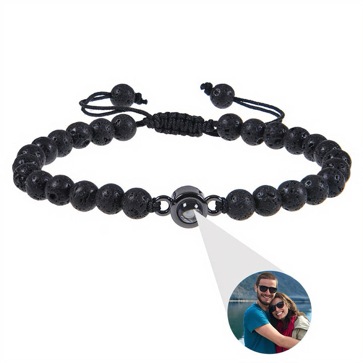Personalized Beaded Photo Bracelet