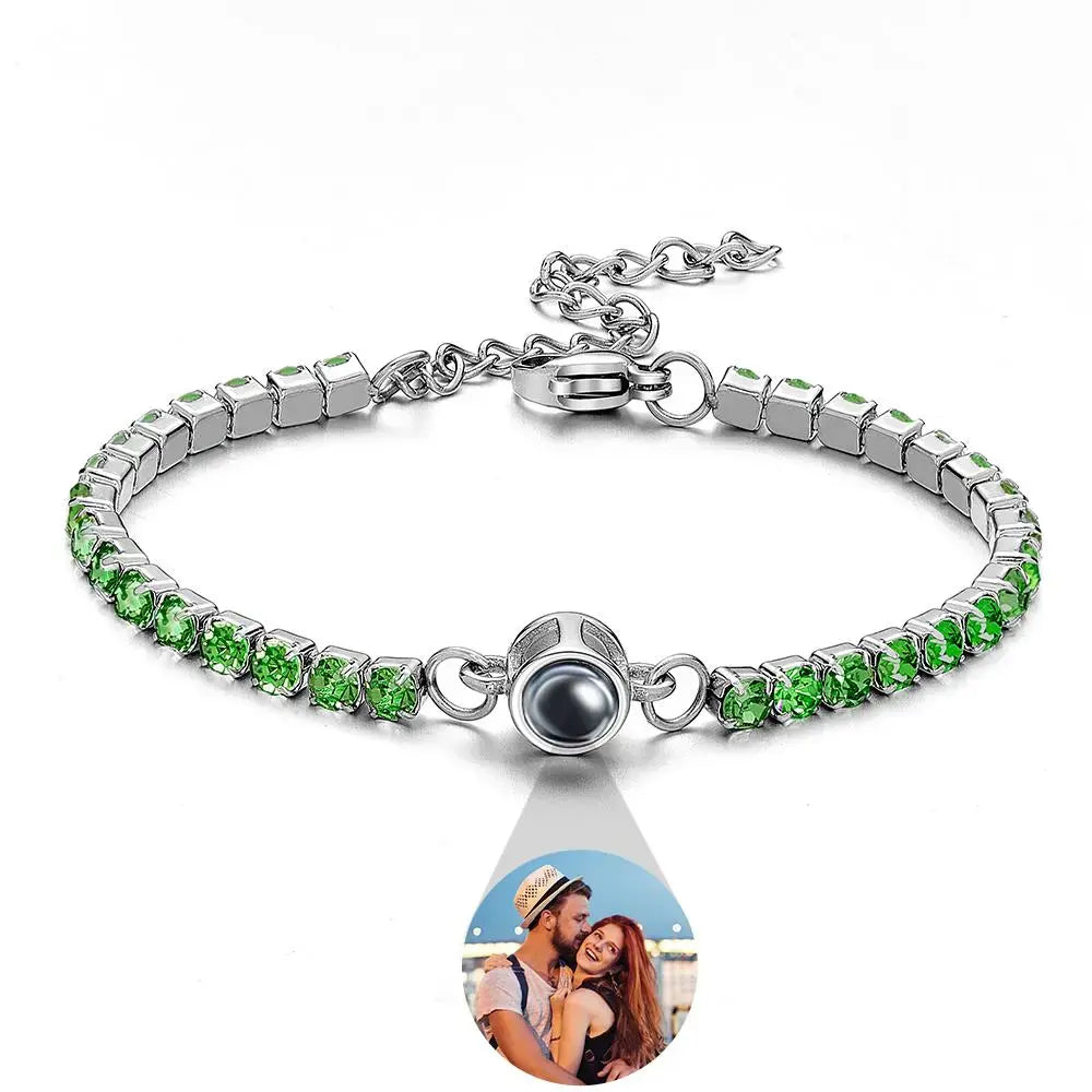 Personalized Photo Tennis Bracelet