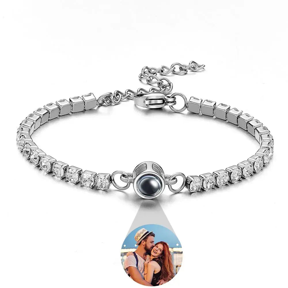 Personalized Photo Tennis Bracelet