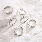 Radiant Adjustable Letter Initial Rings
