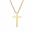 Bezel Cross Necklace