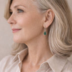 Vintage Waterdrop Stone Earrings