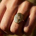 Personalized Star Locket Ring